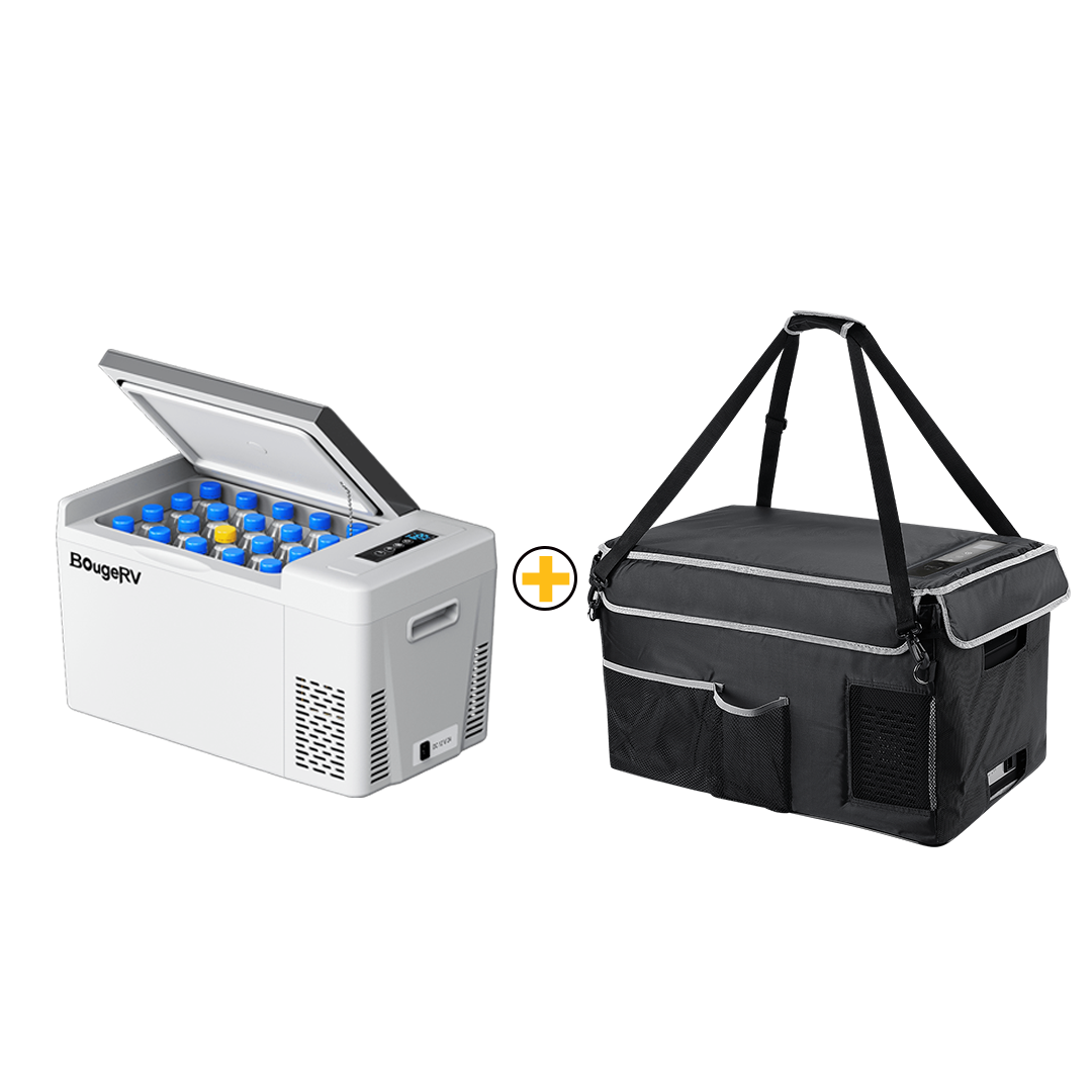 BougeRV 12V 23 Quart Portable Fridge For Travel