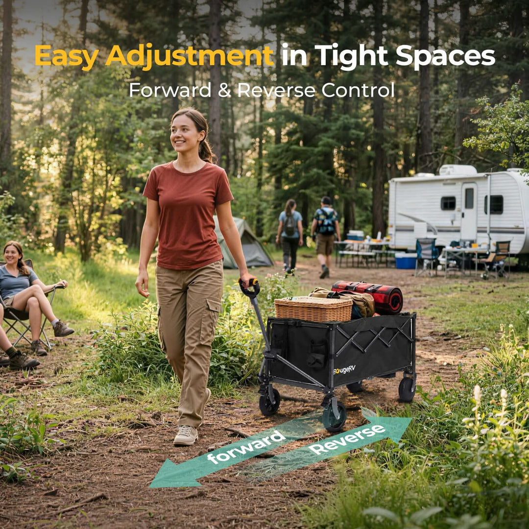 BougeRV LiteRover Foldable Utility Electric Wagon for Camping