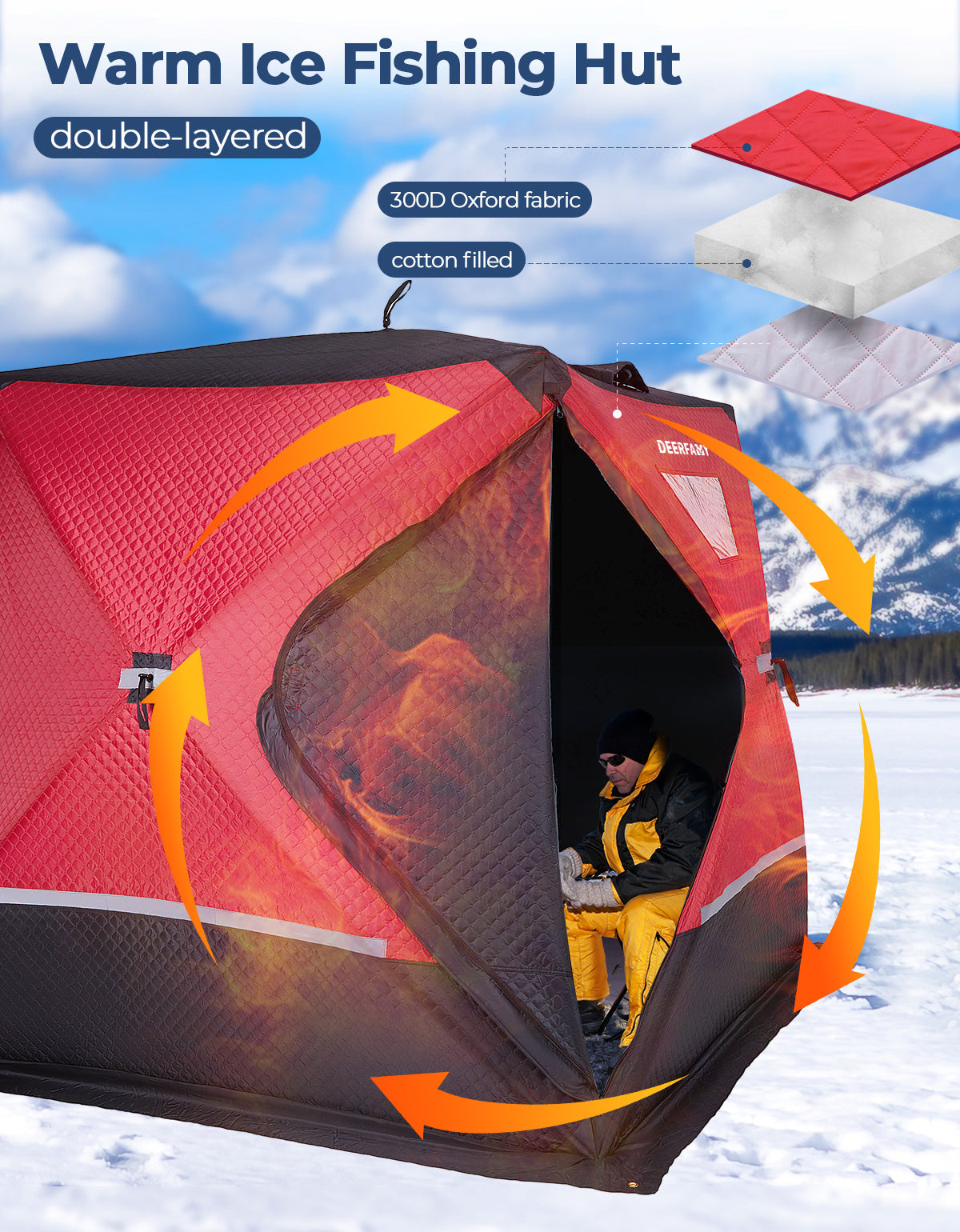 DEERFAMY IceExplorer Pro Ice Fishing Tent