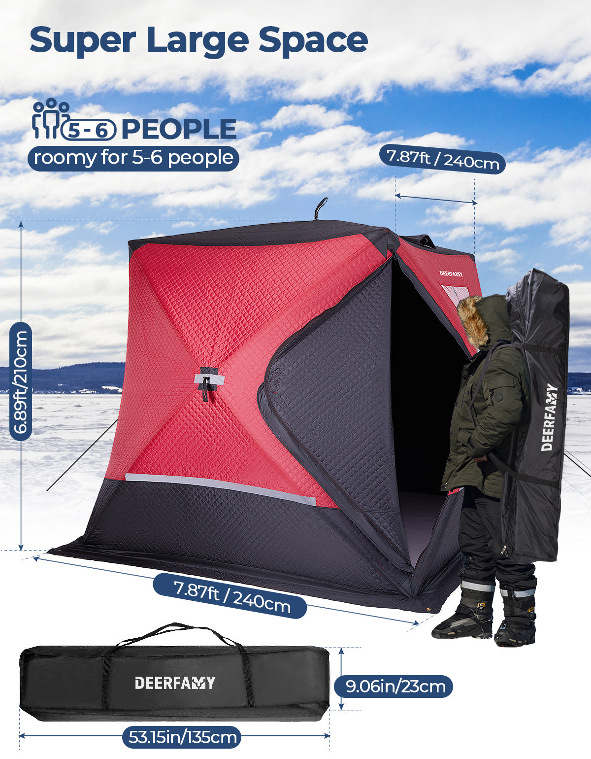 DEERFAMY IceExplorer Pro Ice Fishing Tent