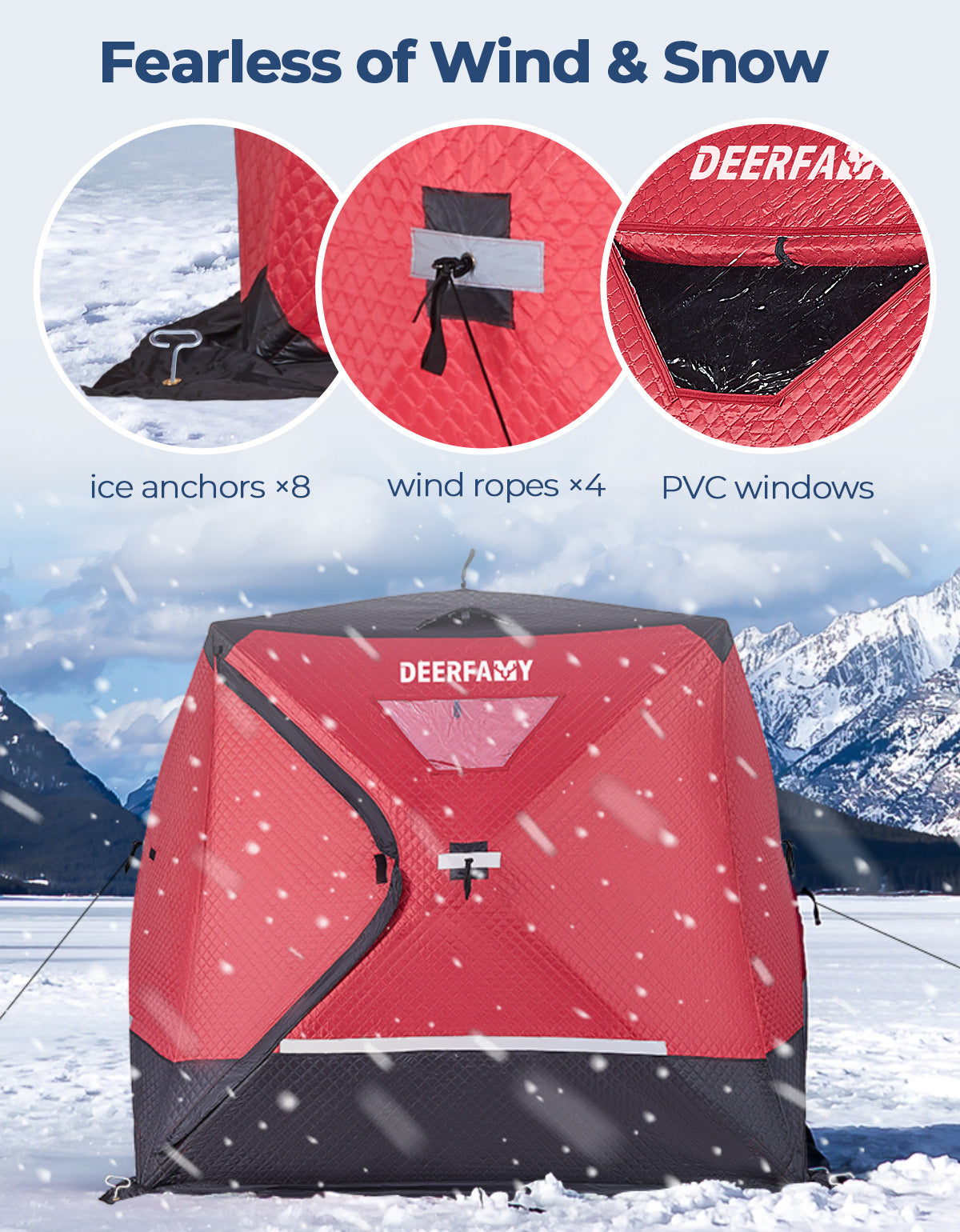 DEERFAMY IceExplorer Pro Ice Fishing Tent