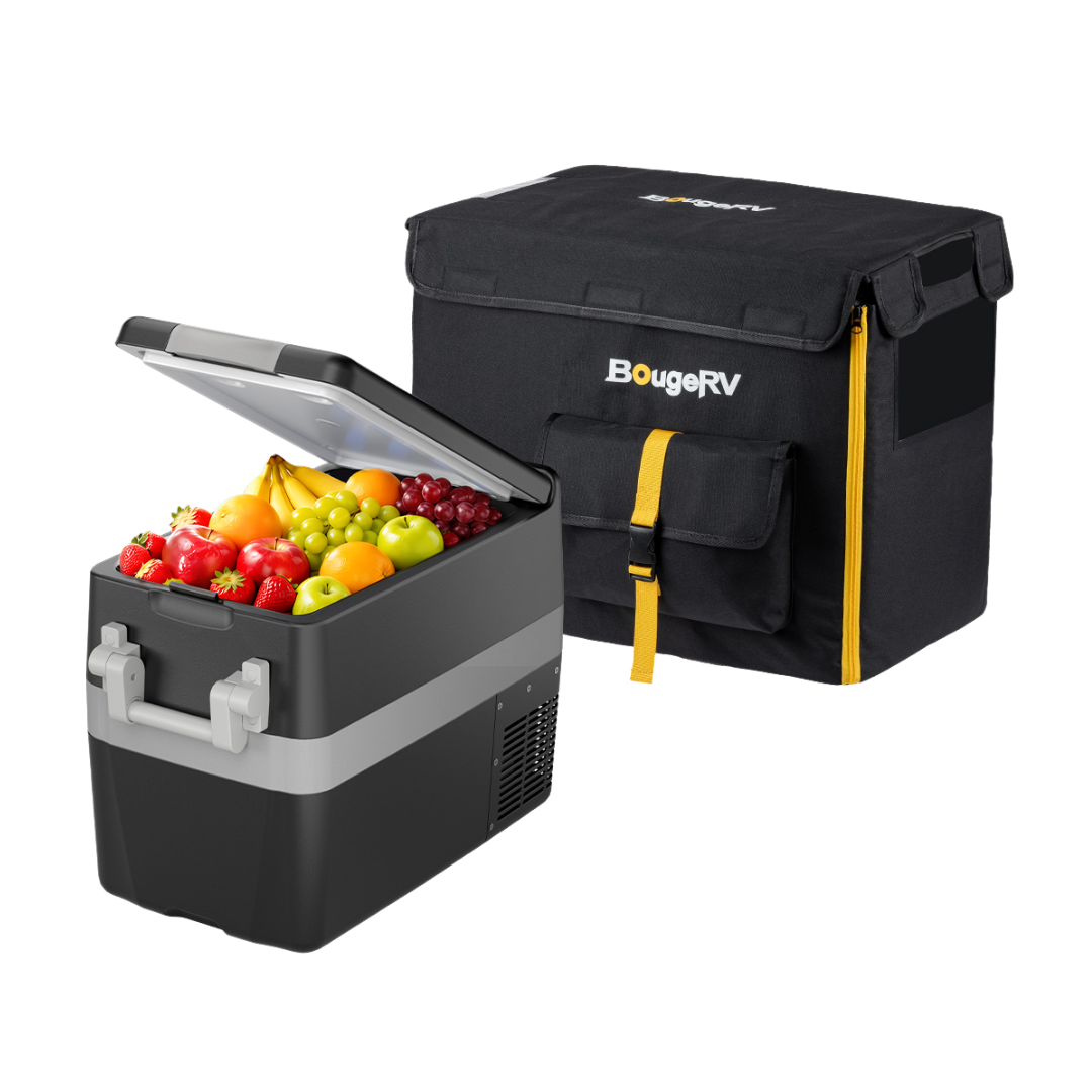 BougeRV 12V 42 Quart (40L) Portable Refrigerator/Freezer
