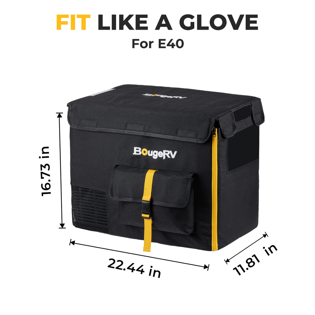 Housse de réfrigérateur de voiture portable BougeRV 12 V 42 pintes (40 L)