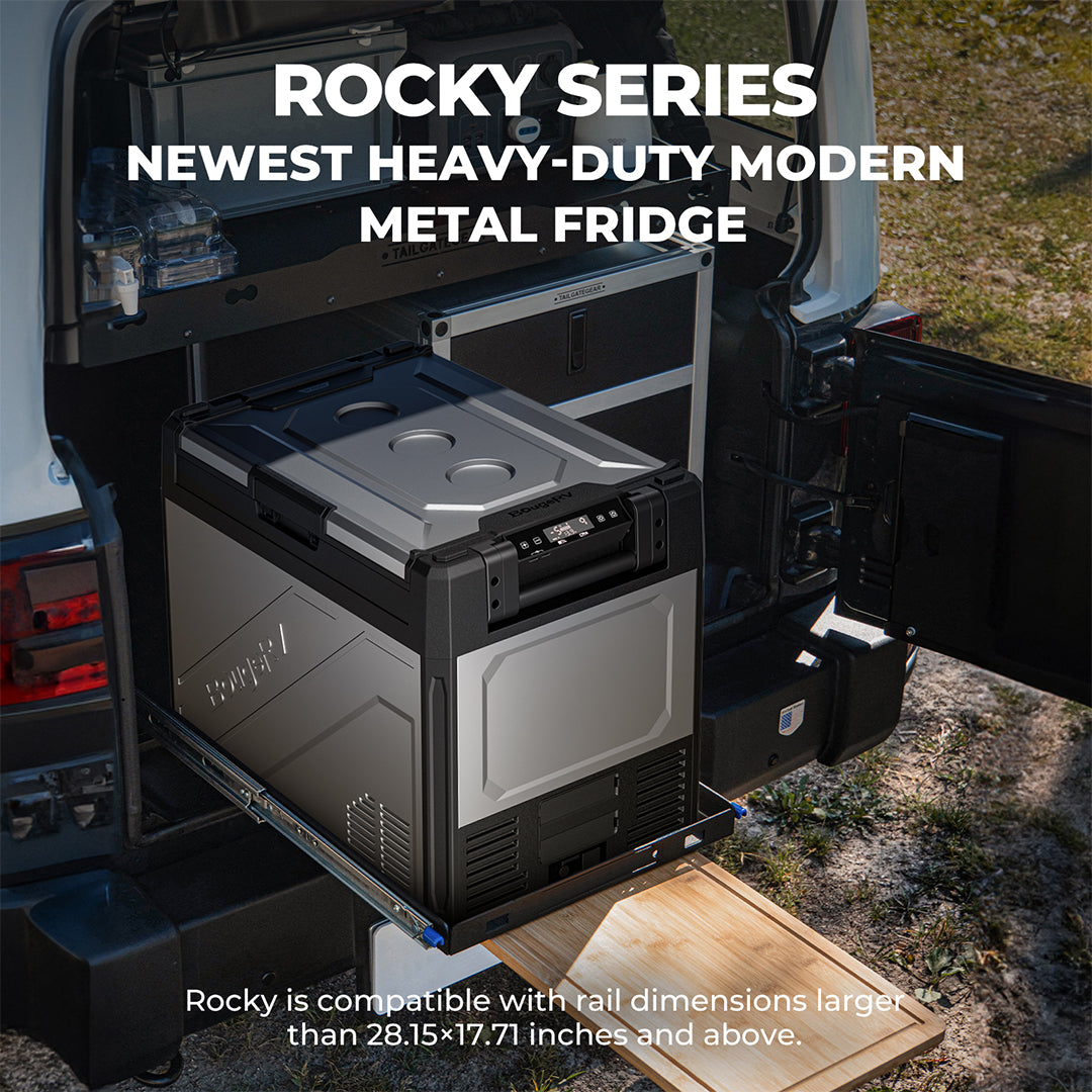 BougeRV Rocky 69QT Dual Zone 12V Portable Fridge