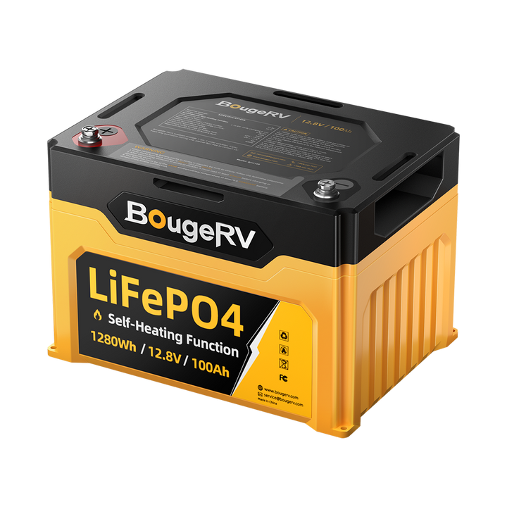 12V 1280Wh/100Ah Self-Heating LiFePO4 Battery