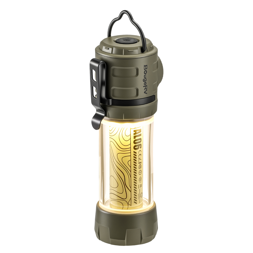 BougeRV AL06 Portable Camping Lantern Rechargeable Emergency Flashlight