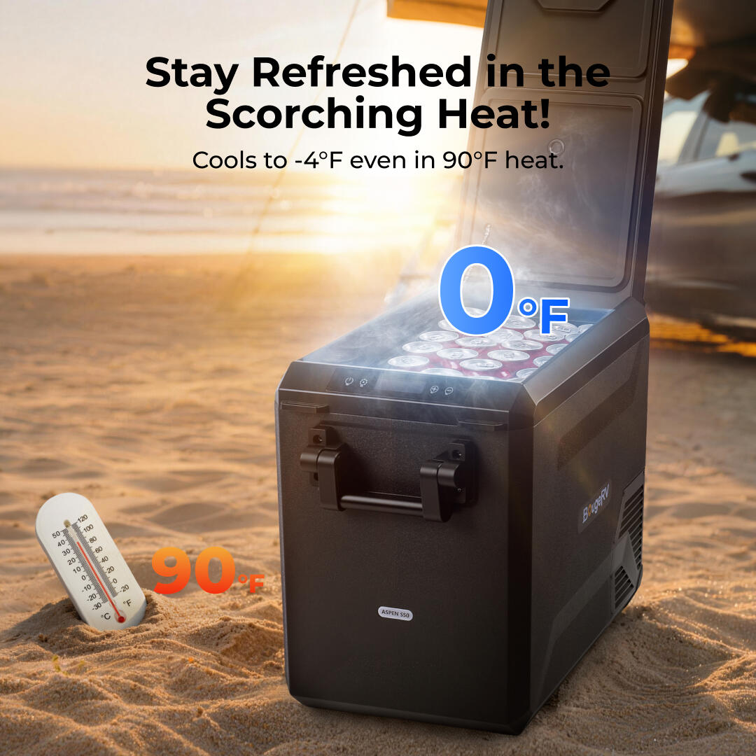 BougeRV ASPEN S50 12V 50QT Portable Fridge