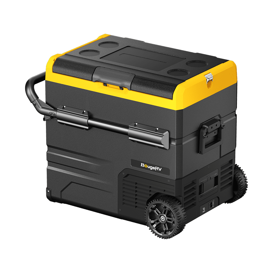 BougeRV CR55 59 Quart Dual Zone 12V Portable Fridge Freezer