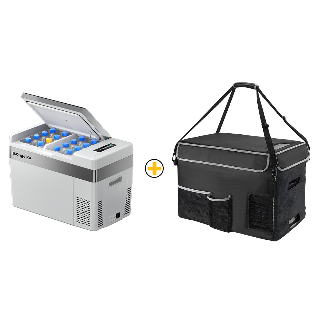 BougeRV 12V 30 Quart (28L) Portable Fridge