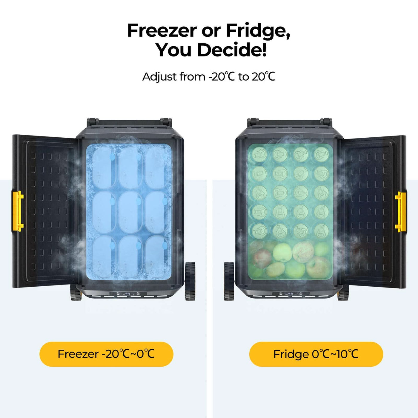 BougeRV CRS 63QT 12 Volt Portable Car Fridge