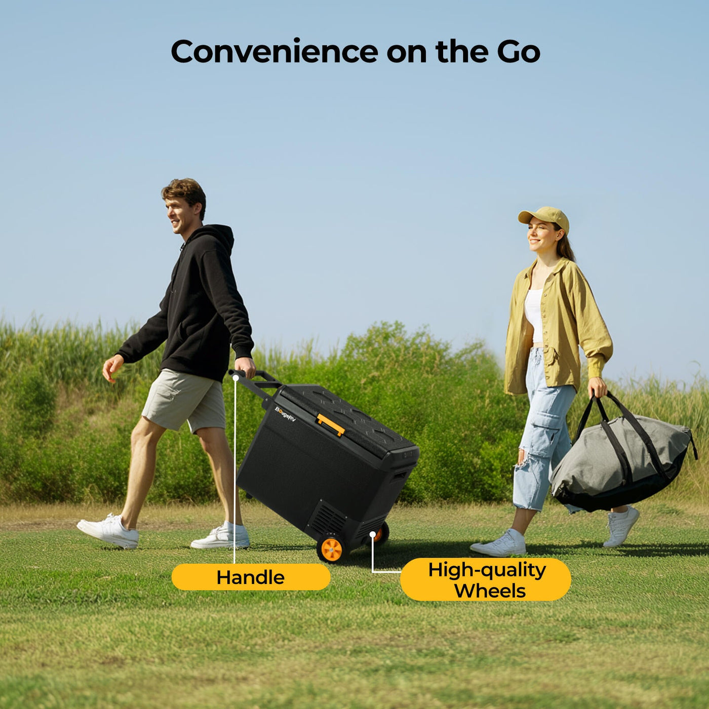 BougeRV CRS 63QT 12 Volt Portable Car Fridge