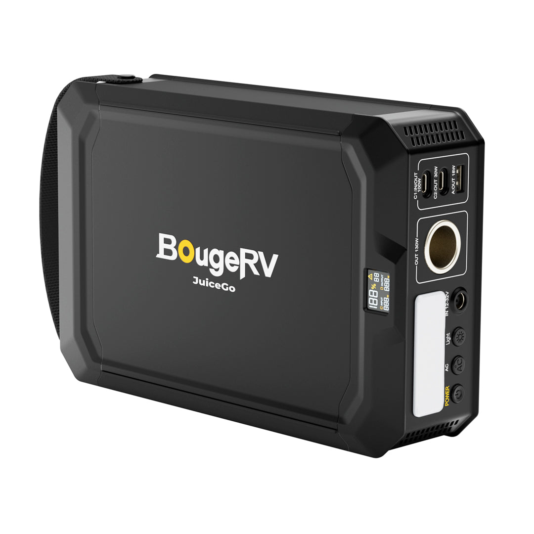 BougeRV 12V 30 Quart (28L) Portable Fridge White Kit