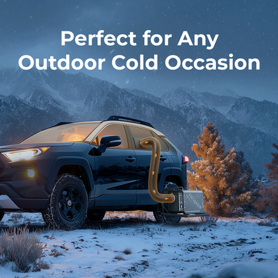 Portable diesel heater for car