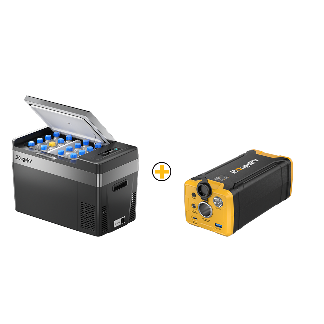 Réfrigérateur portatif BougeRV 12 V 30 pintes (28 L) noir