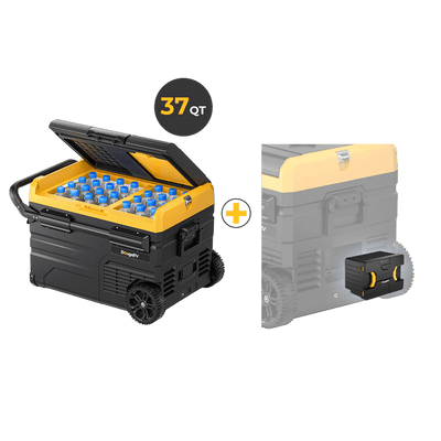 CR35 37 Quart Portable Fridge&Detachable Battery