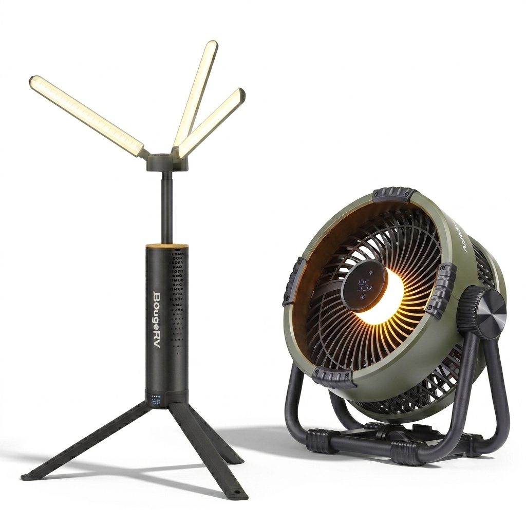 BougeRV F01 Portable 20,000mAh Cordless Battery Outdoor Fan (Green)