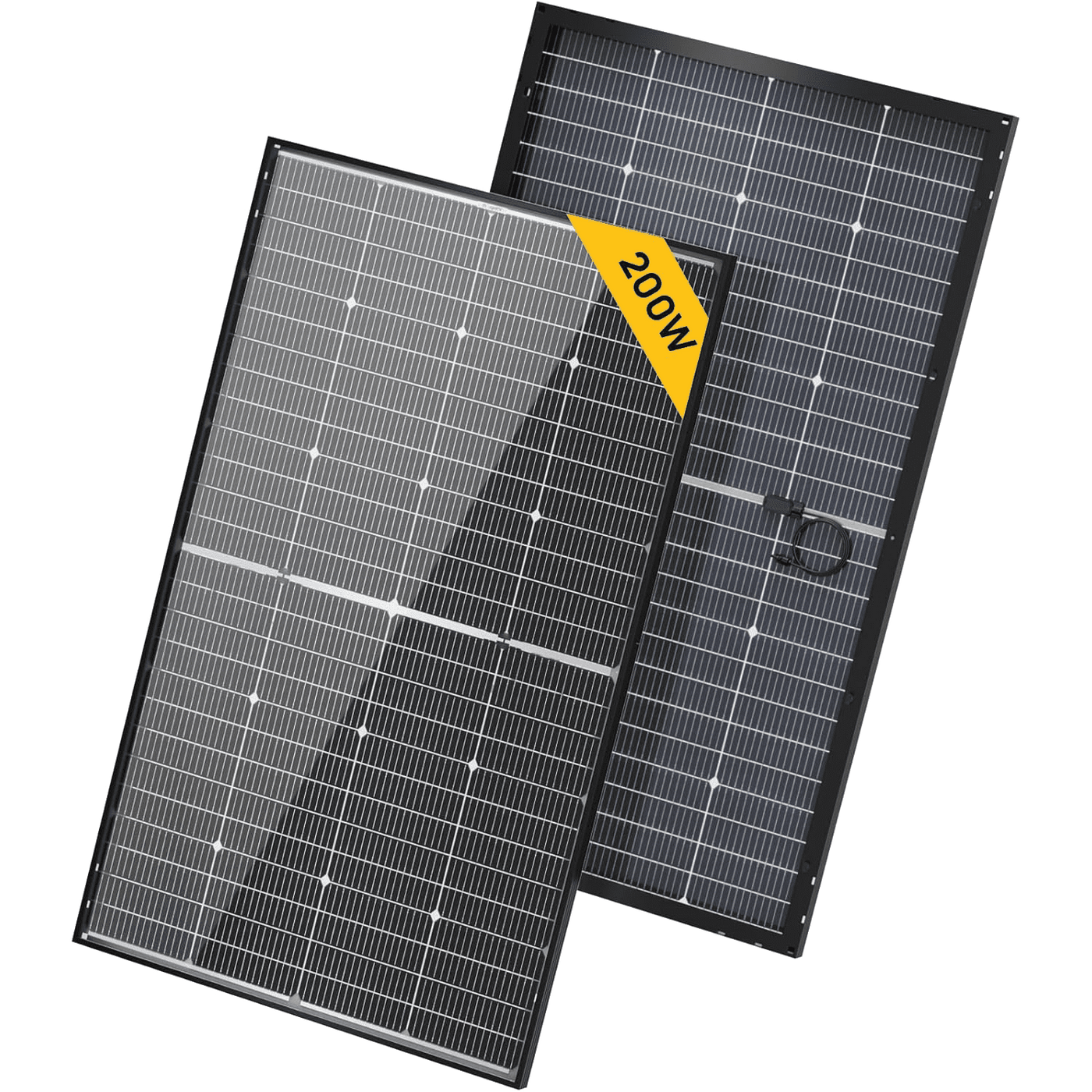 BougeRV 16BB 12V/24V N-Type 400W(2x200W) Bifacial Solar Panel