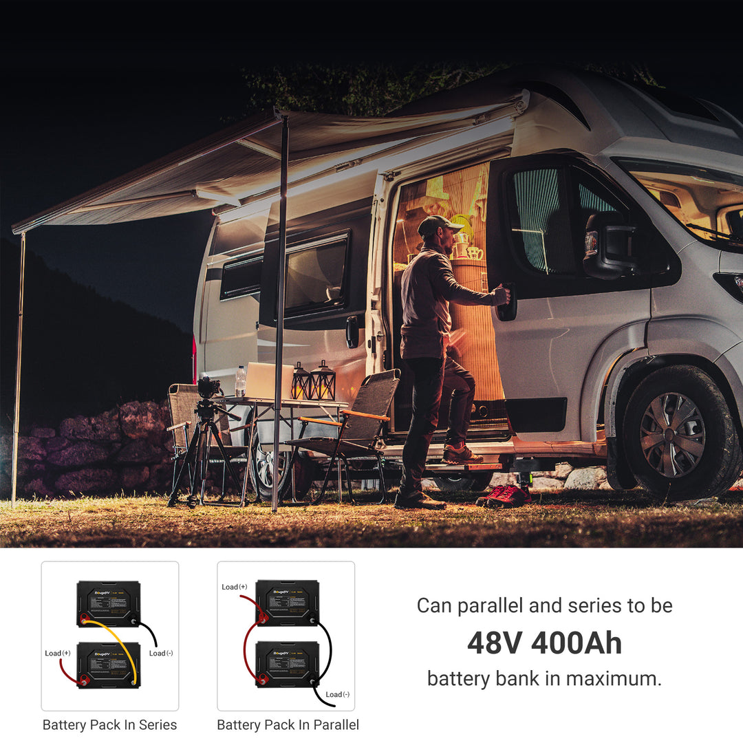 12V 1280Wh/100Ah Self-Heating LiFePO4 Battery