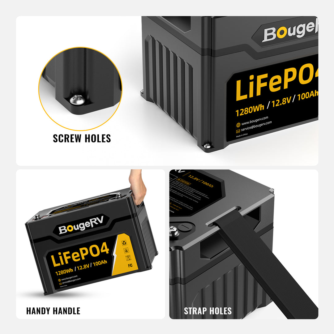 12V 1280Wh/100Ah LiFePO4 Battery