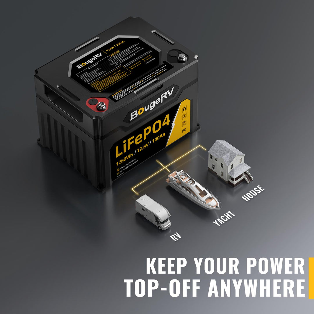 12V 1280Wh/100Ah LiFePO4 Battery