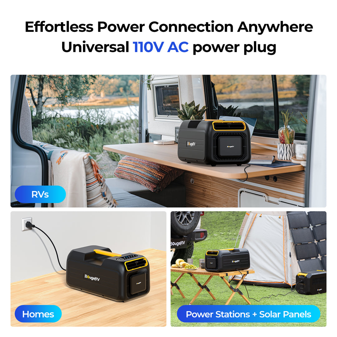 BougeRV Climatiseur Portable 3500 BTU, Climatiseur Mobile 5 En 1, AC 100V- 240V, Distance D'alimentation En Air De 3 M, Adapté Aux Camping-cars, Tentes, Camions Et Autres Véhicules De Camping