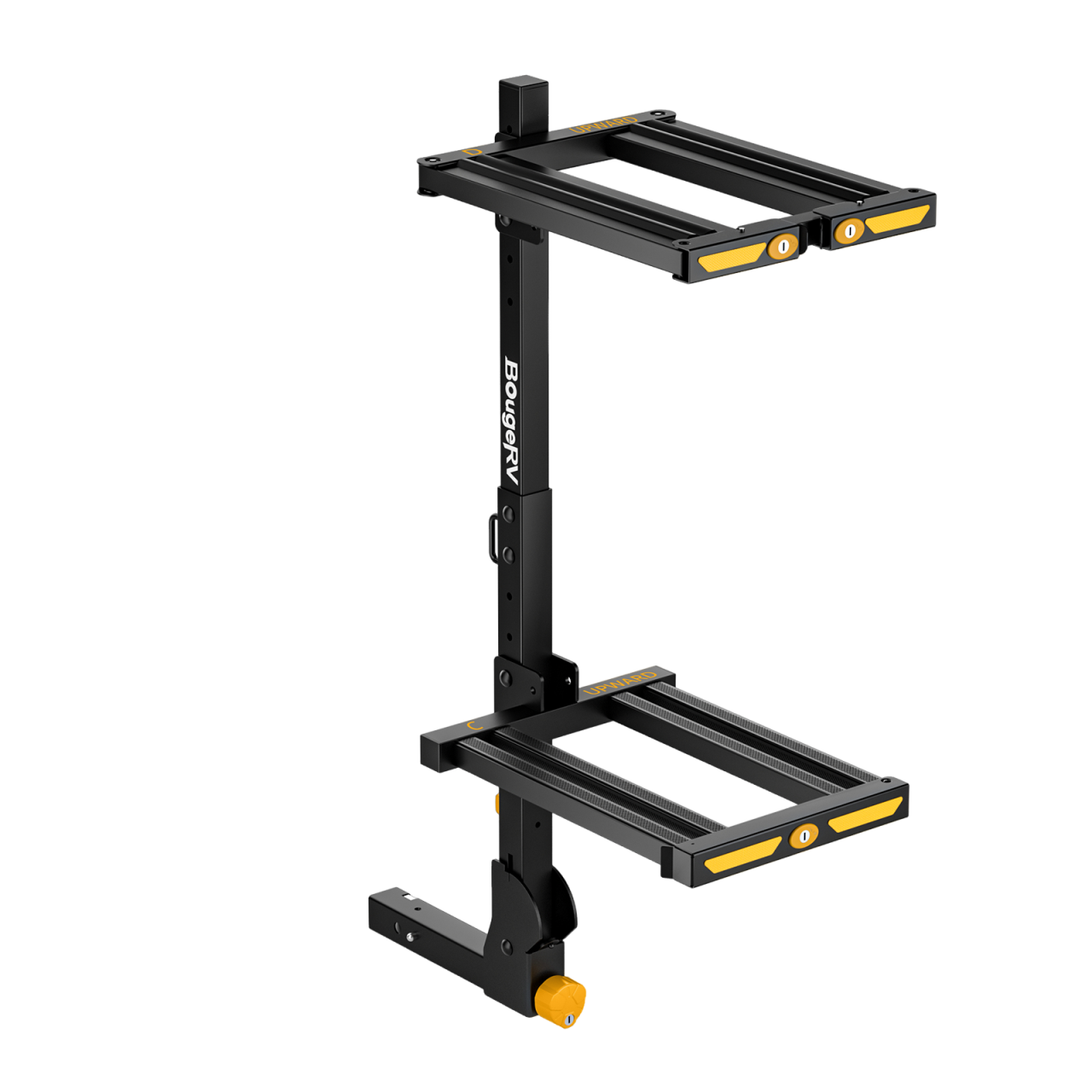 BougeRV Hitch Ski Snowboard Rack with Security Lock