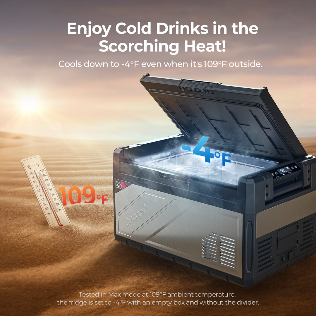 Réfrigérateur portatif double zone 12 V BougeRV Rocky 41QT