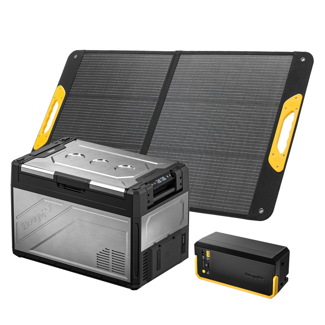 BougeRV Rocky V3.0 55QT Dual Zone 12V Portable Fridge