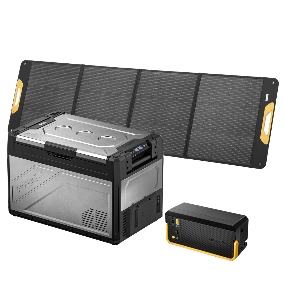 BougeRV Rocky V3.0 55QT Dual Zone 12V Portable Fridge
