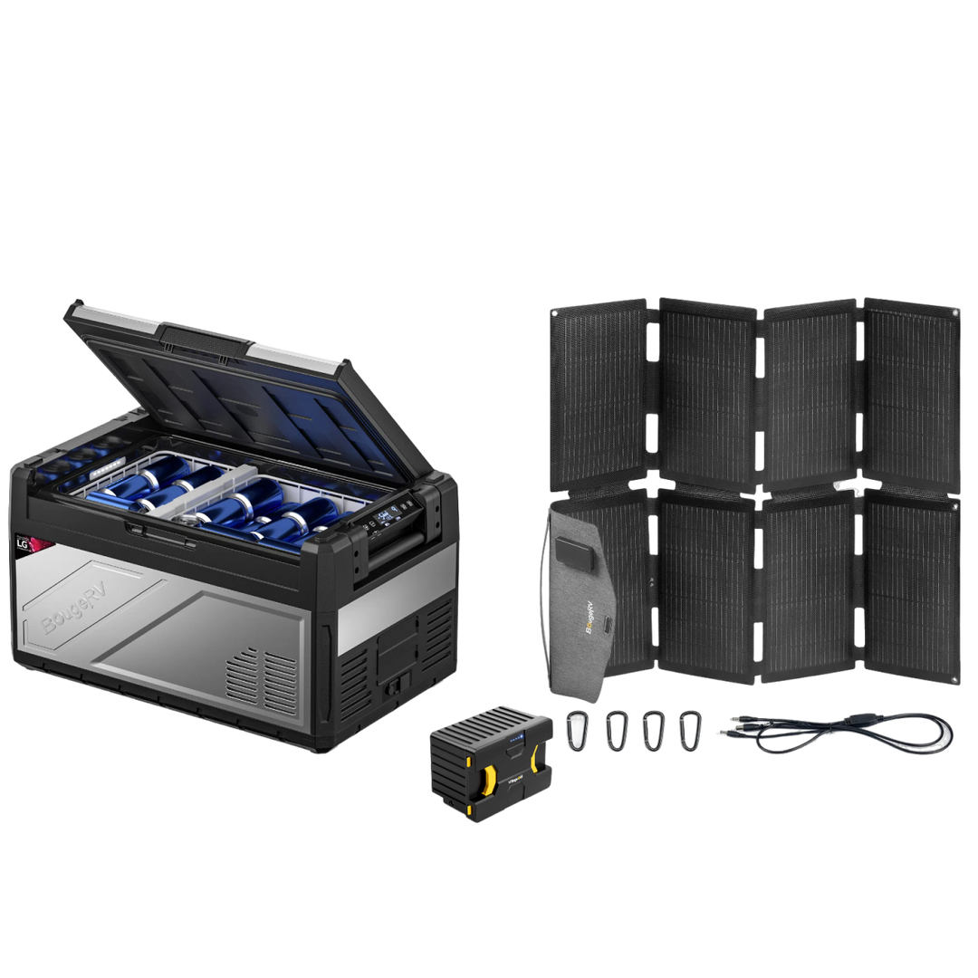BougeRV Rocky V2.0 41QT Dual Zone 12V Portable Fridge