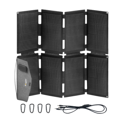 BougeRV 100W N-Type Fiberglass Foldable Portable Solar Panel