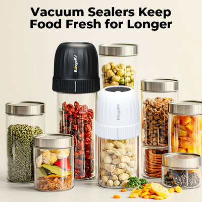 BougeRV Auto Stop Mason Jar Vacuum Sealer Kit