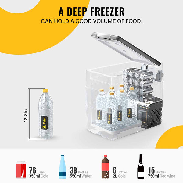 a deep fridge freezer