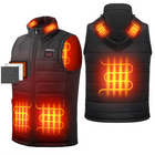 Heated Vest With Heated Hood - Black