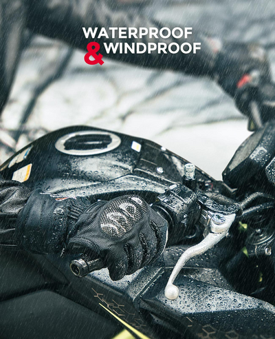 Motorcycle Carbon Fiber Winter Gloves - Kemimoto