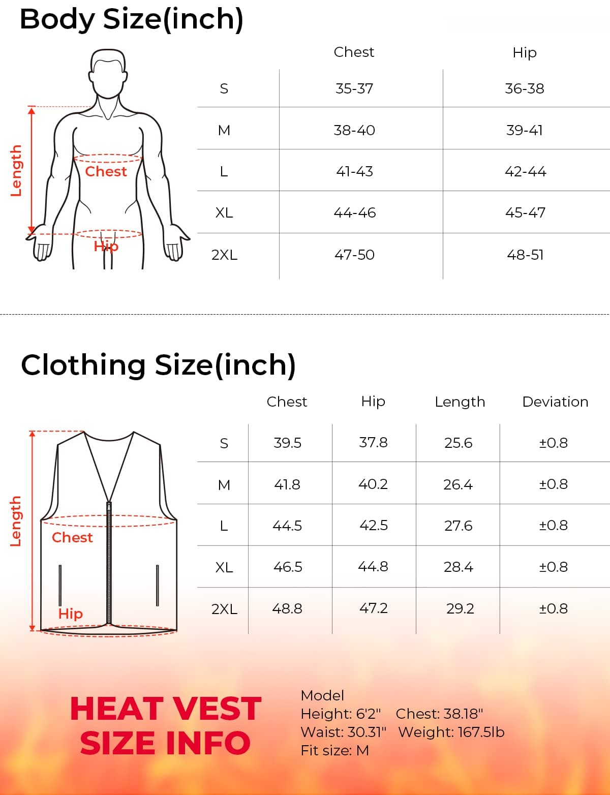 Winter Warming Heating Vest, BATTERY NOT INCLUDED - Kemimoto