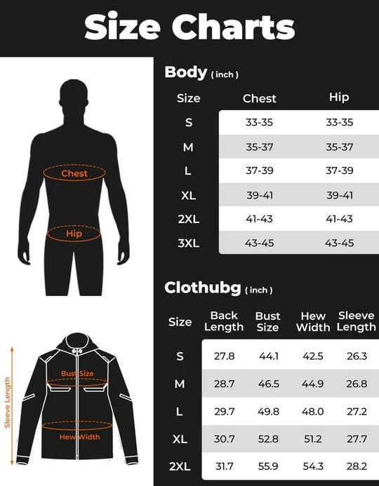 Heated Jacket with 20000 mAh Battery for Motorcycle Outdoor Hiking