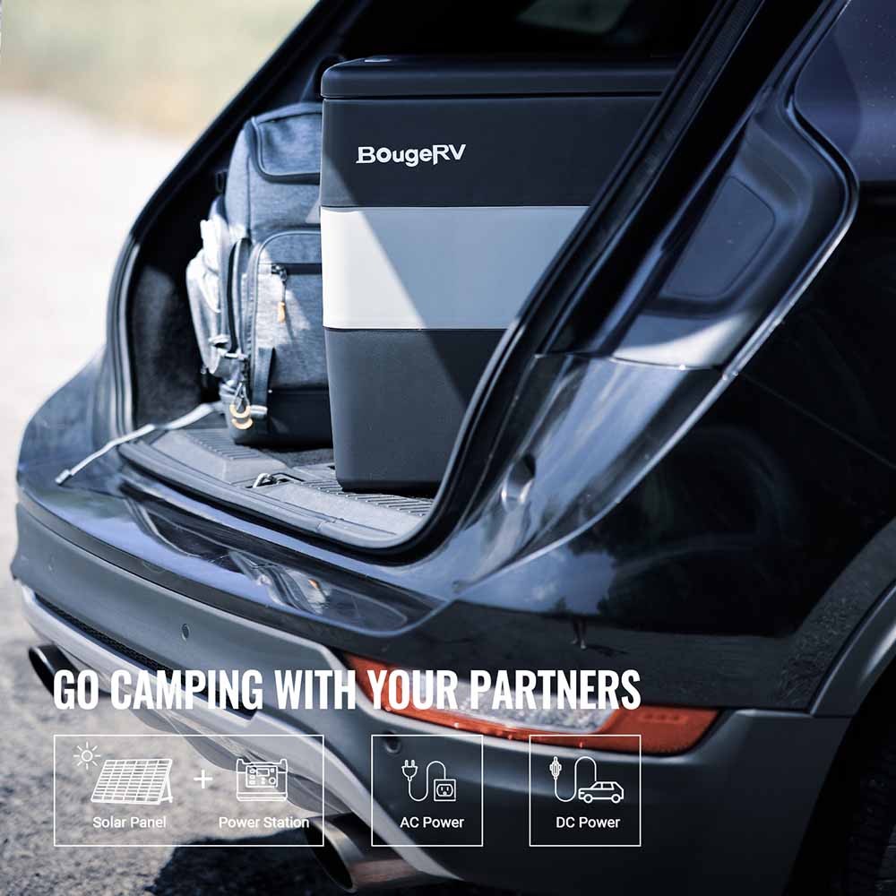 3 ways charging camping fridge