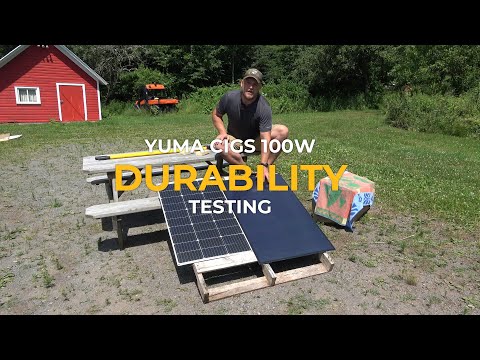 Yuma 100W CIGS Thin-film Flexible Solar Panel with Pre-Punched Holes (Compact Version)