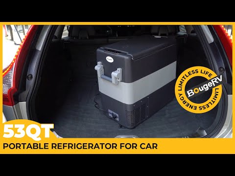 BougeRV 12V 53 Quart (50L) Portable Refrigerator