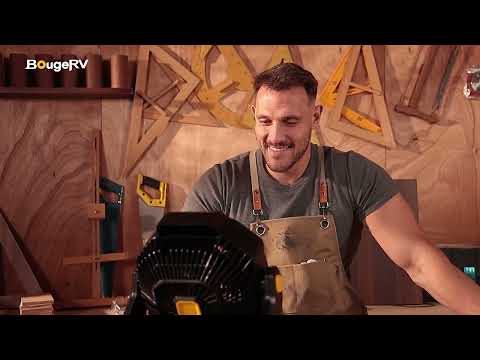 BougeRV F02 Portable Cordless Jobsite Outdoor Fan With 144Wh Battery