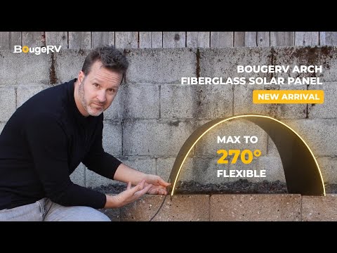 Panneau solaire incurvé en fibre de verre BougeRV Arch 200 watts