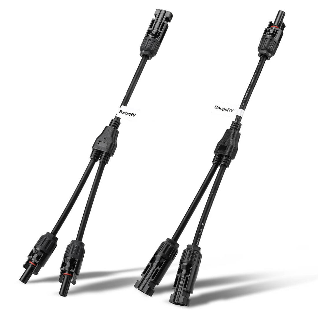 Solar Connectors Y Branch Parallel Adapter Cable Wire - BougeRV