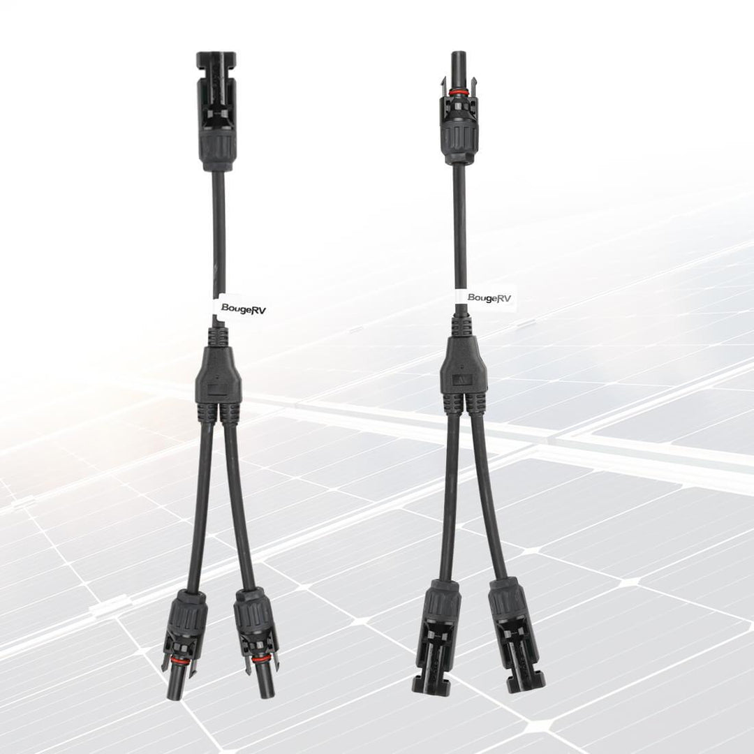 Solar Connectors Y Branch Parallel Adapter Cable Wire - BougeRV