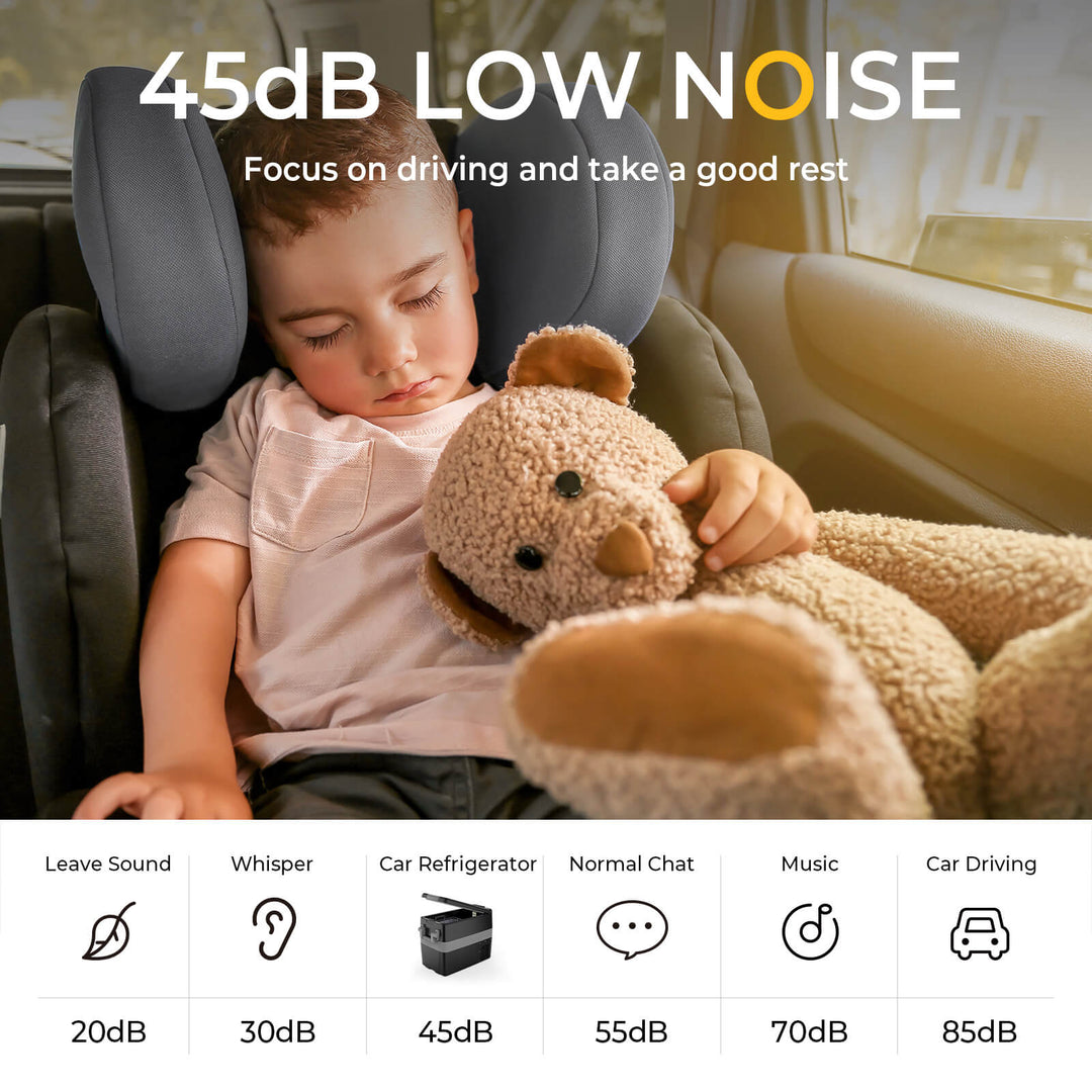 12V 53 Quart Portable Fridge with 45 db low noise