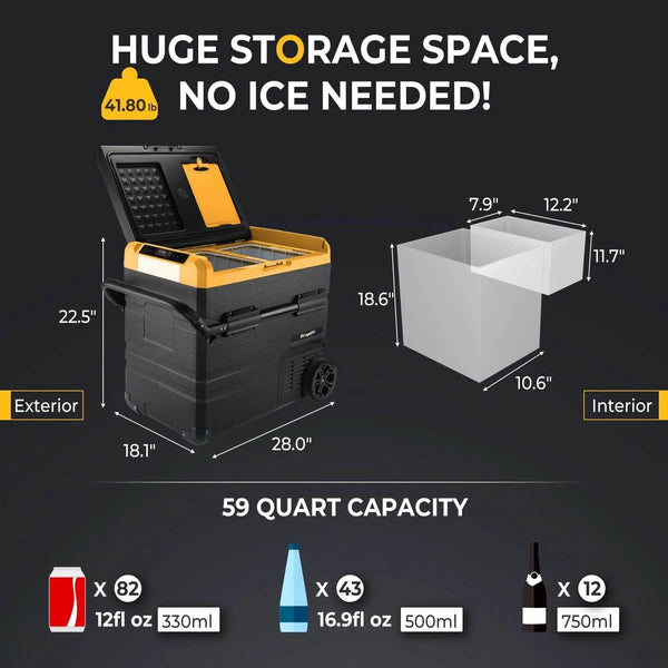 CR55 59 Quart (55L) Portable Refrigerator/Freezer