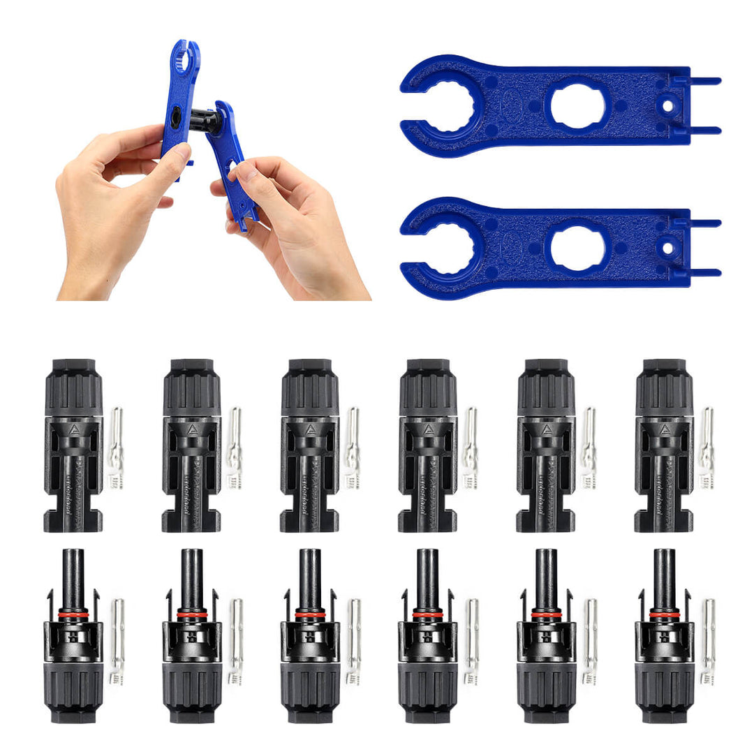 Solar Connectors kits(6Pairs Male/Female &1 pair of spanners) - BougeRV