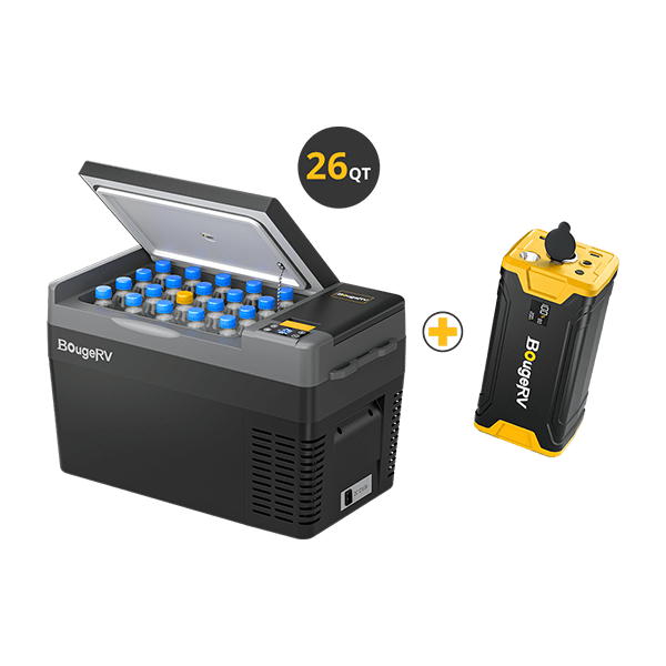 Réfrigérateur portatif CRPRO20 de 21 pintes avec centrale électrique de 220 Wh