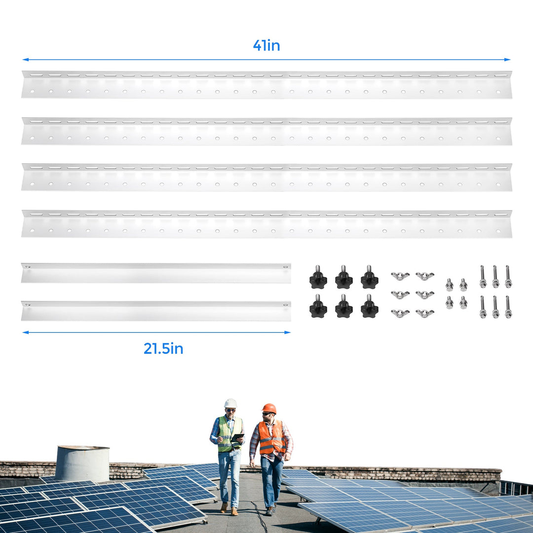 41 in Adjustable Solar Panel Tilt Mount Brackets - BougeRV